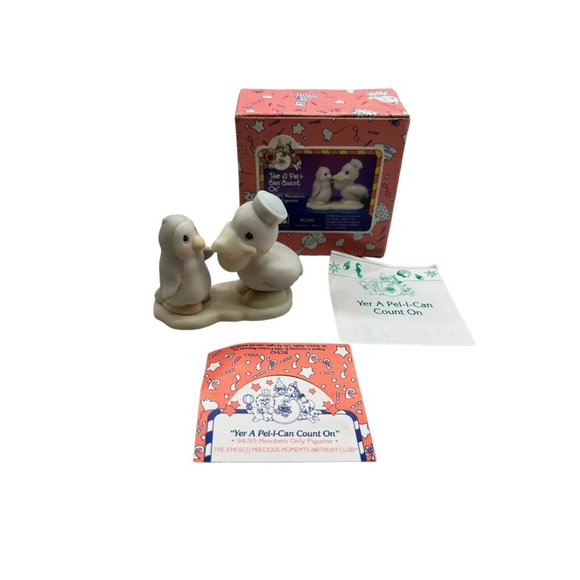 Precious Moments Figurine Birthday Club Yer A Pel-i-can Count On Pelican BC942 - Picture 3 of 14